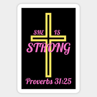 She Is Strong Sticker